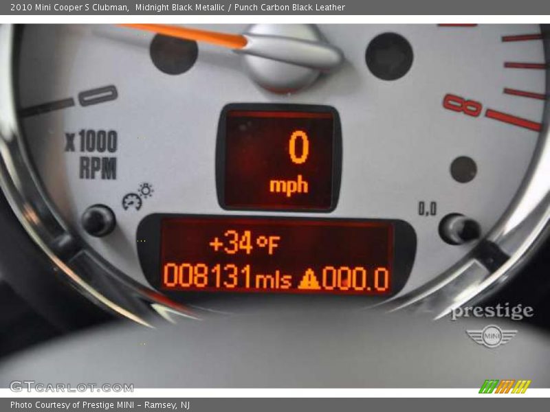 Midnight Black Metallic / Punch Carbon Black Leather 2010 Mini Cooper S Clubman