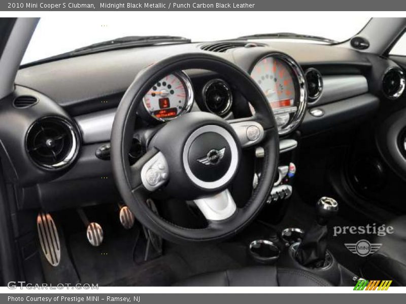 Midnight Black Metallic / Punch Carbon Black Leather 2010 Mini Cooper S Clubman