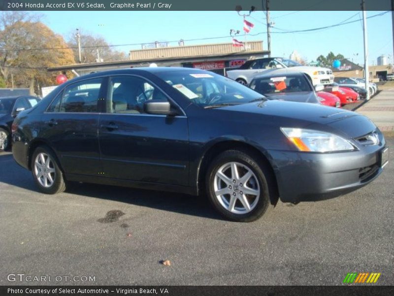 Graphite Pearl / Gray 2004 Honda Accord EX V6 Sedan