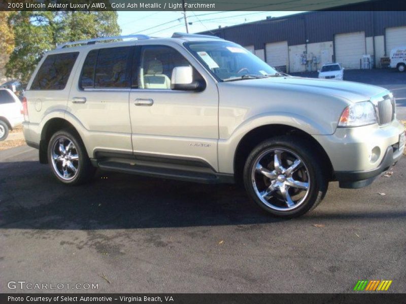 Gold Ash Metallic / Light Parchment 2003 Lincoln Aviator Luxury AWD