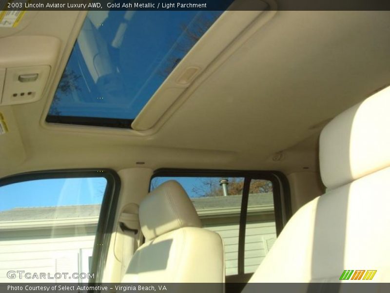 Gold Ash Metallic / Light Parchment 2003 Lincoln Aviator Luxury AWD