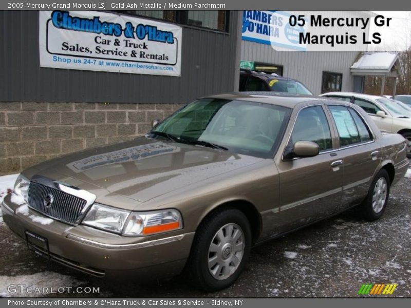 Gold Ash Metallic / Medium Parchment 2005 Mercury Grand Marquis LS