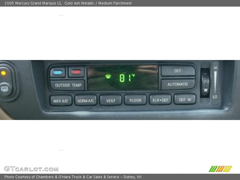 Gold Ash Metallic / Medium Parchment 2005 Mercury Grand Marquis LS