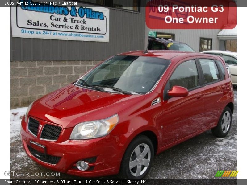Bright Red / Charcoal 2009 Pontiac G3