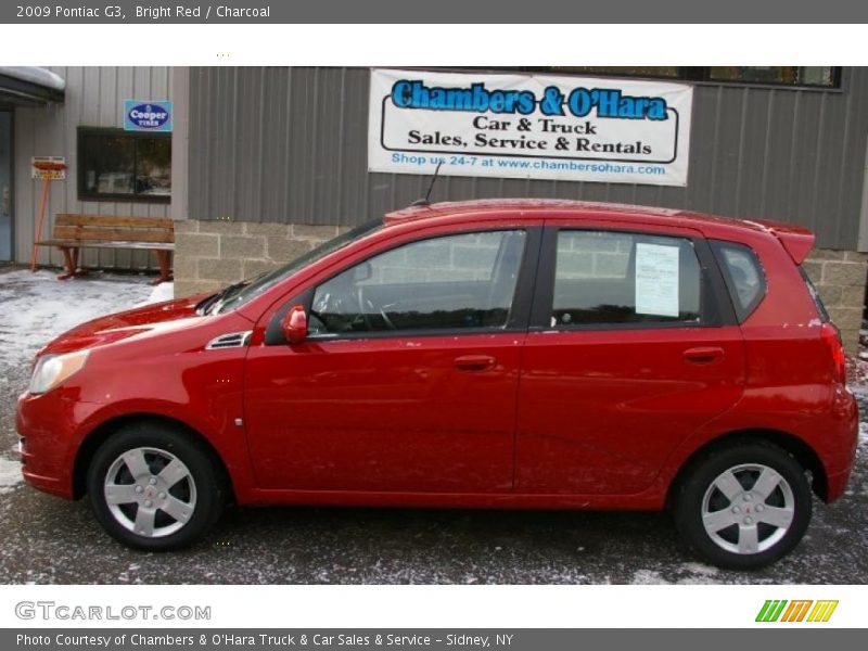 Bright Red / Charcoal 2009 Pontiac G3