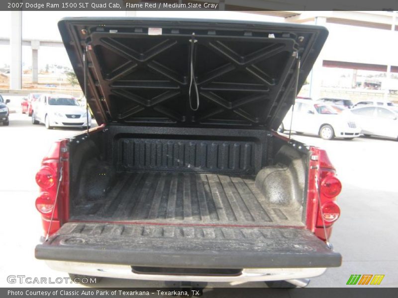 Flame Red / Medium Slate Gray 2007 Dodge Ram 1500 SLT Quad Cab