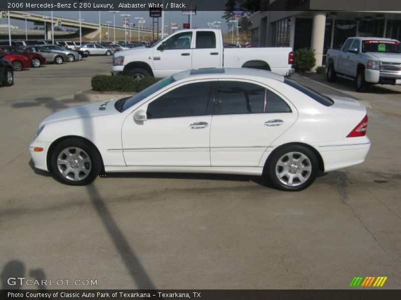 Alabaster White / Black 2006 Mercedes-Benz C 280 Luxury