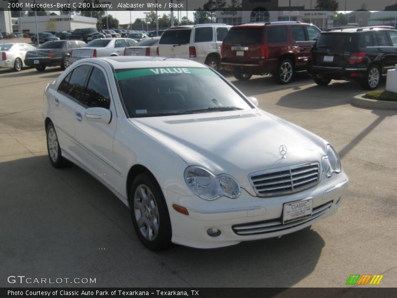 Alabaster White / Black 2006 Mercedes-Benz C 280 Luxury