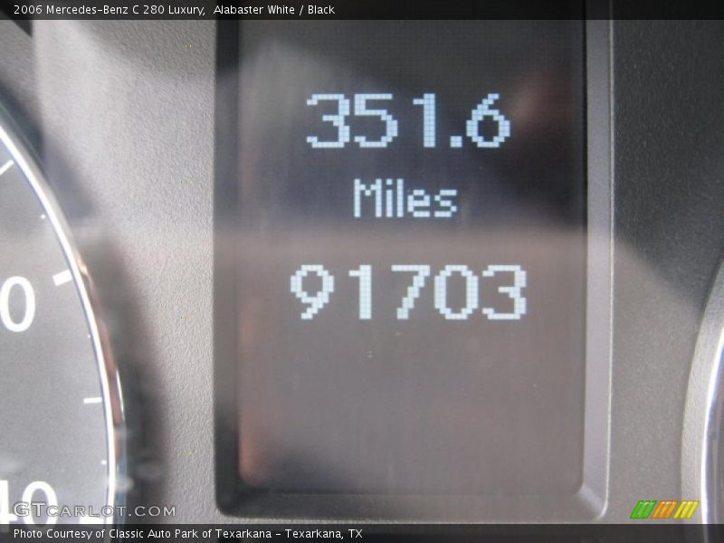 Alabaster White / Black 2006 Mercedes-Benz C 280 Luxury