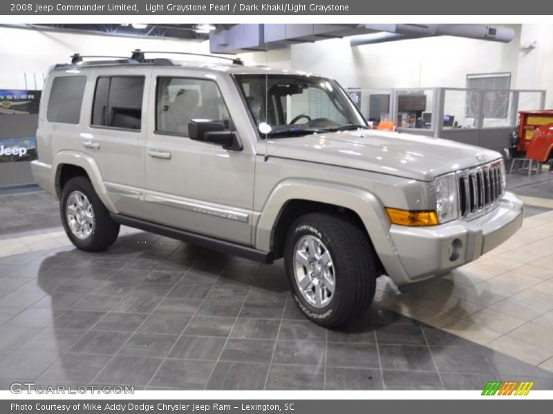 Light Graystone Pearl / Dark Khaki/Light Graystone 2008 Jeep Commander Limited