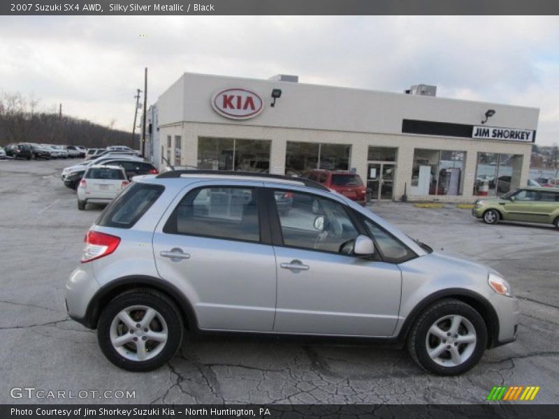 Silky Silver Metallic / Black 2007 Suzuki SX4 AWD