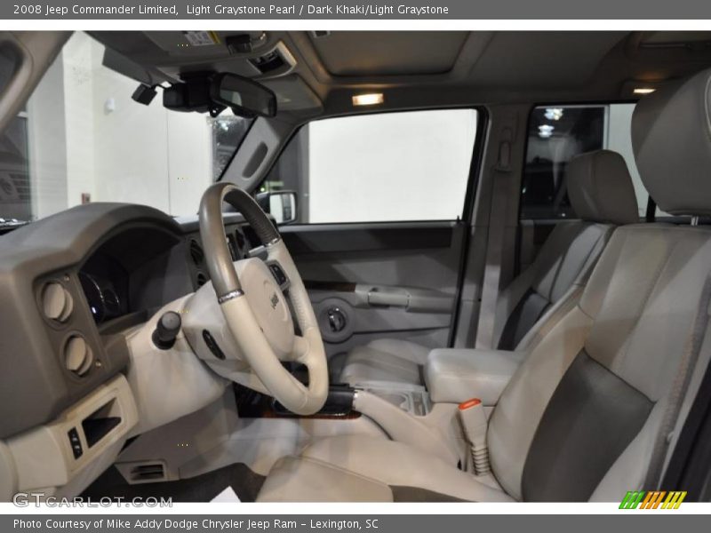 Light Graystone Pearl / Dark Khaki/Light Graystone 2008 Jeep Commander Limited