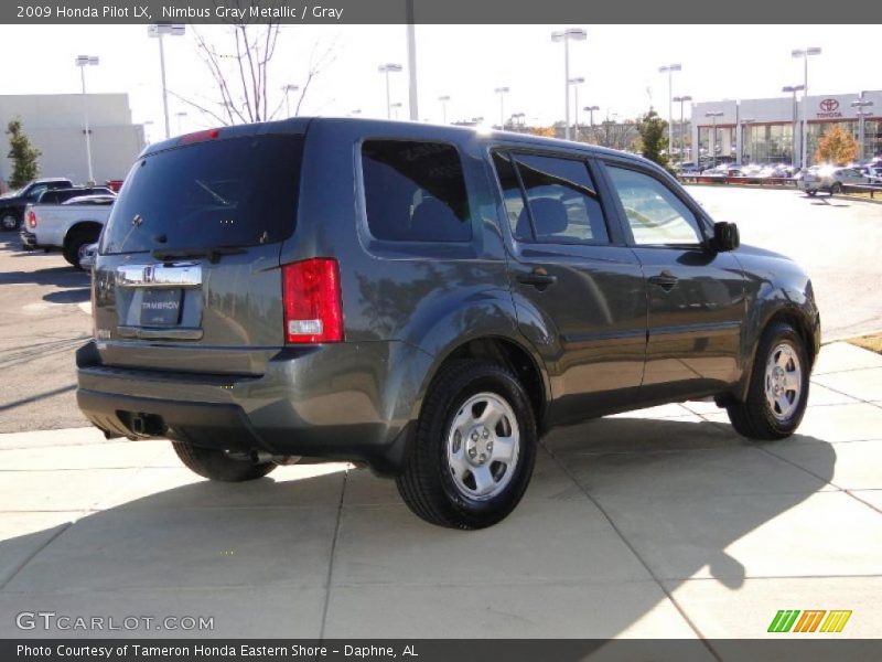 Nimbus Gray Metallic / Gray 2009 Honda Pilot LX