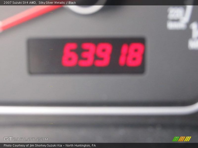 Silky Silver Metallic / Black 2007 Suzuki SX4 AWD