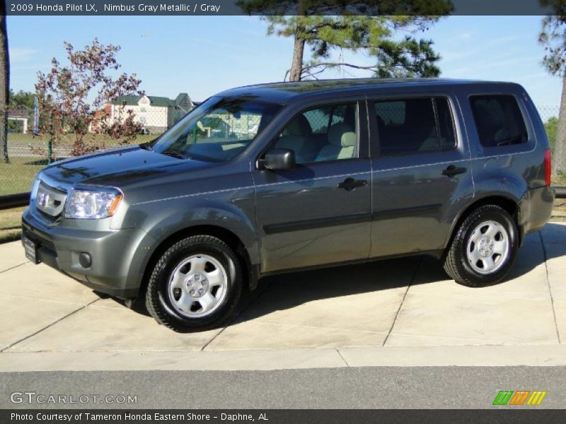 Nimbus Gray Metallic / Gray 2009 Honda Pilot LX