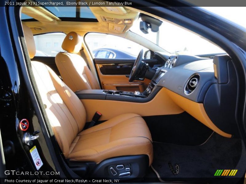  2011 XJ XJ Supercharged London Tan/Navy Blue Interior