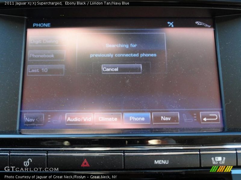 Ebony Black / London Tan/Navy Blue 2011 Jaguar XJ XJ Supercharged