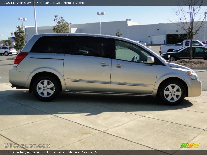 Sahara Gold Metallic / Beige 2004 Nissan Quest 3.5 S
