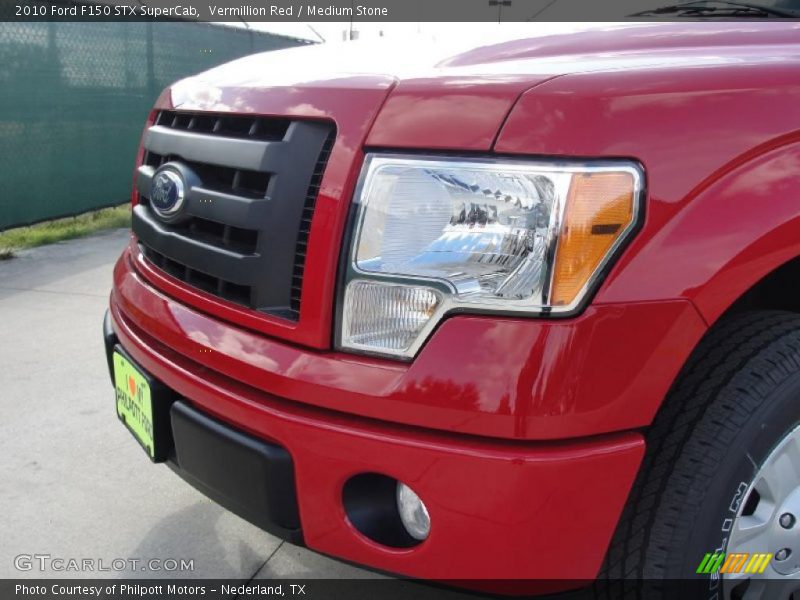 Vermillion Red / Medium Stone 2010 Ford F150 STX SuperCab