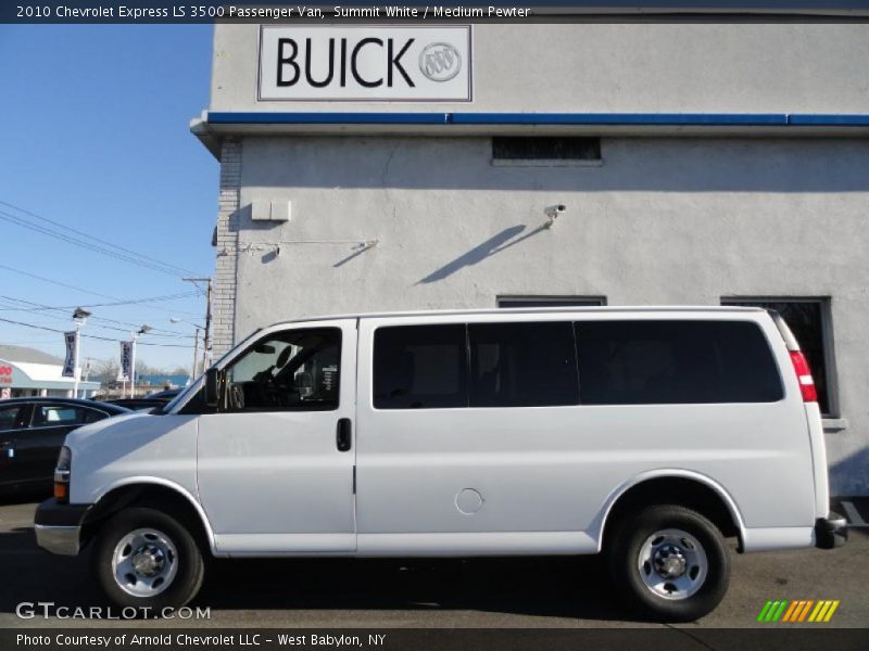 Summit White / Medium Pewter 2010 Chevrolet Express LS 3500 Passenger Van