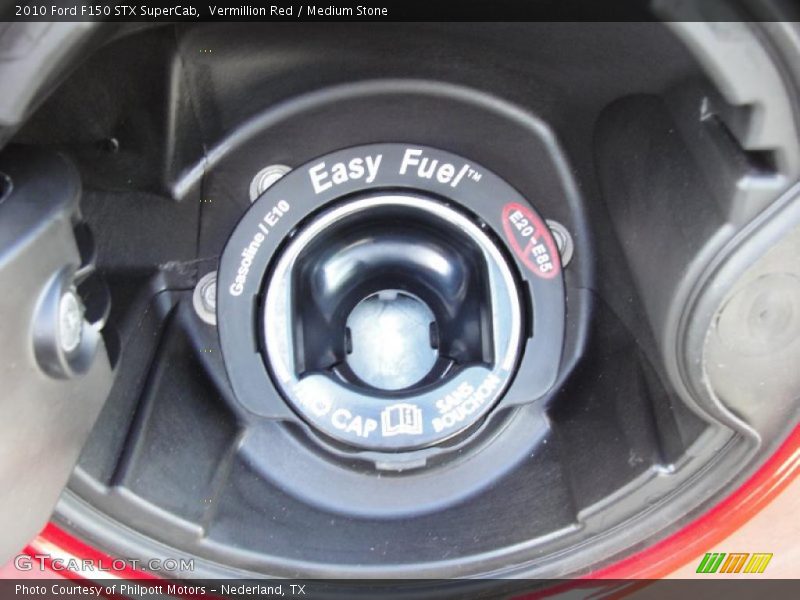 Vermillion Red / Medium Stone 2010 Ford F150 STX SuperCab