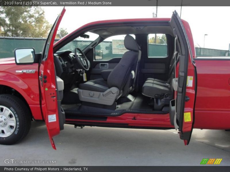  2010 F150 STX SuperCab Medium Stone Interior