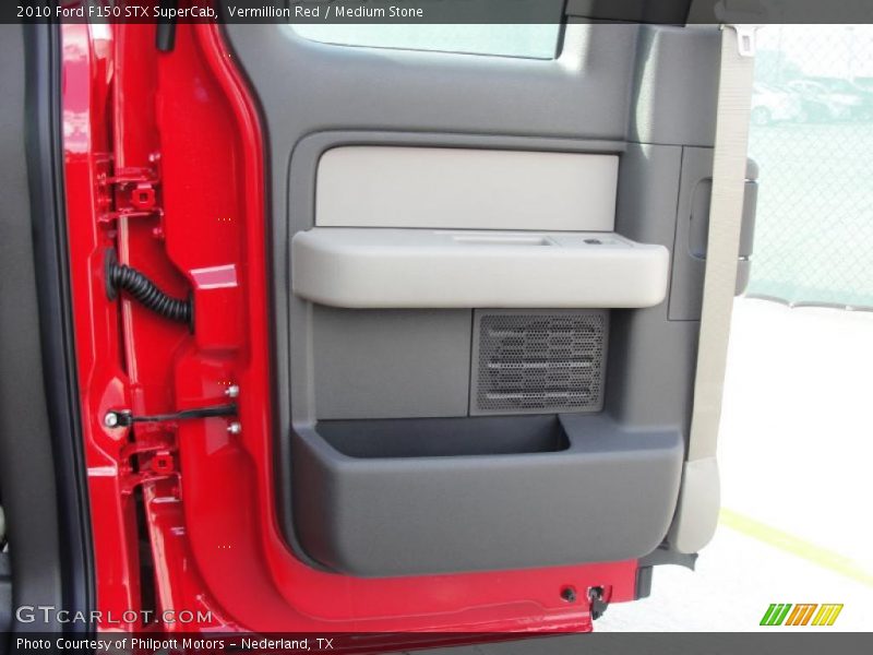 Vermillion Red / Medium Stone 2010 Ford F150 STX SuperCab