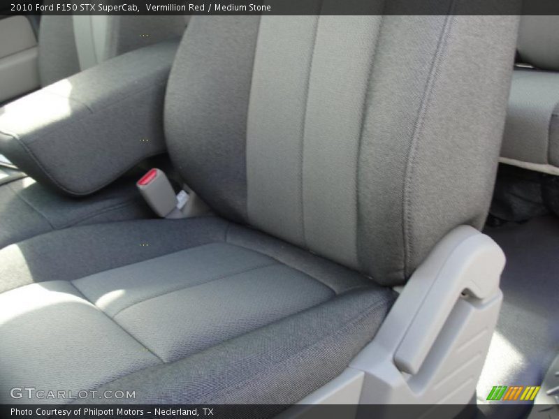 Vermillion Red / Medium Stone 2010 Ford F150 STX SuperCab