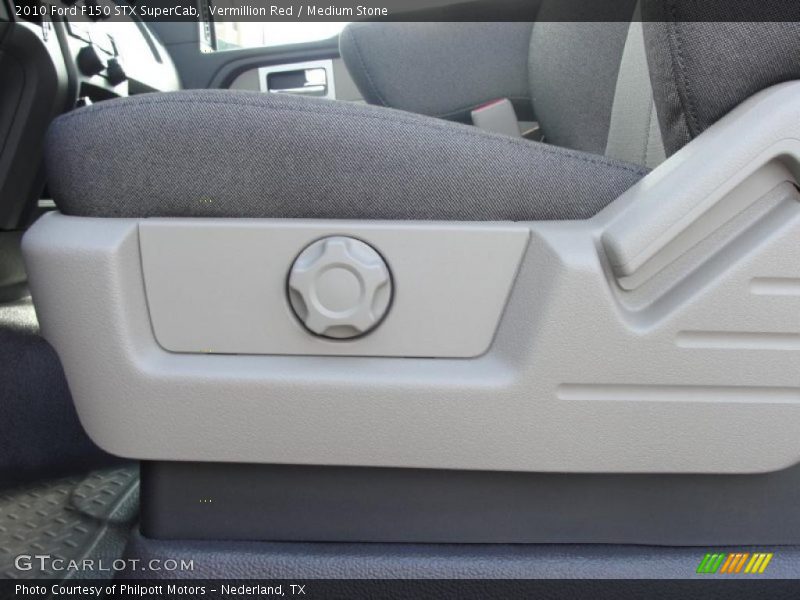 Vermillion Red / Medium Stone 2010 Ford F150 STX SuperCab