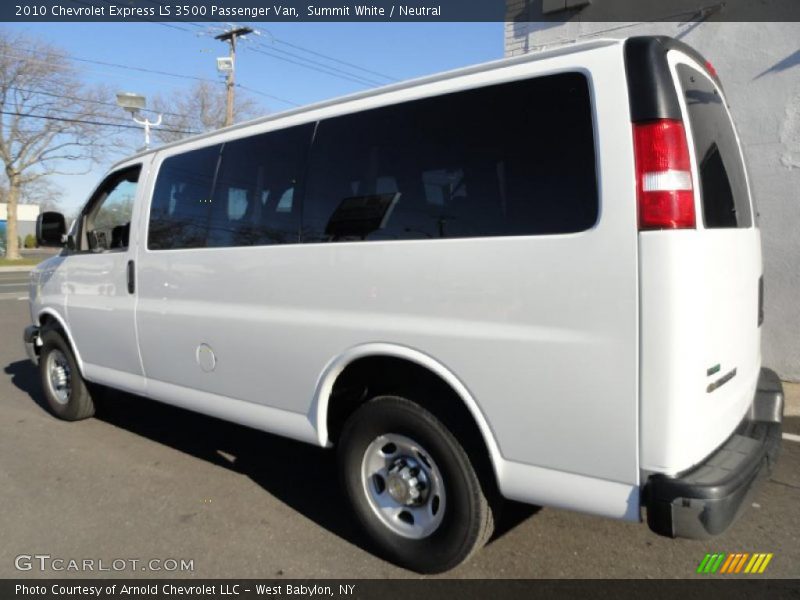 Summit White / Neutral 2010 Chevrolet Express LS 3500 Passenger Van