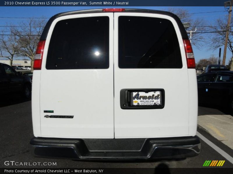 Summit White / Neutral 2010 Chevrolet Express LS 3500 Passenger Van