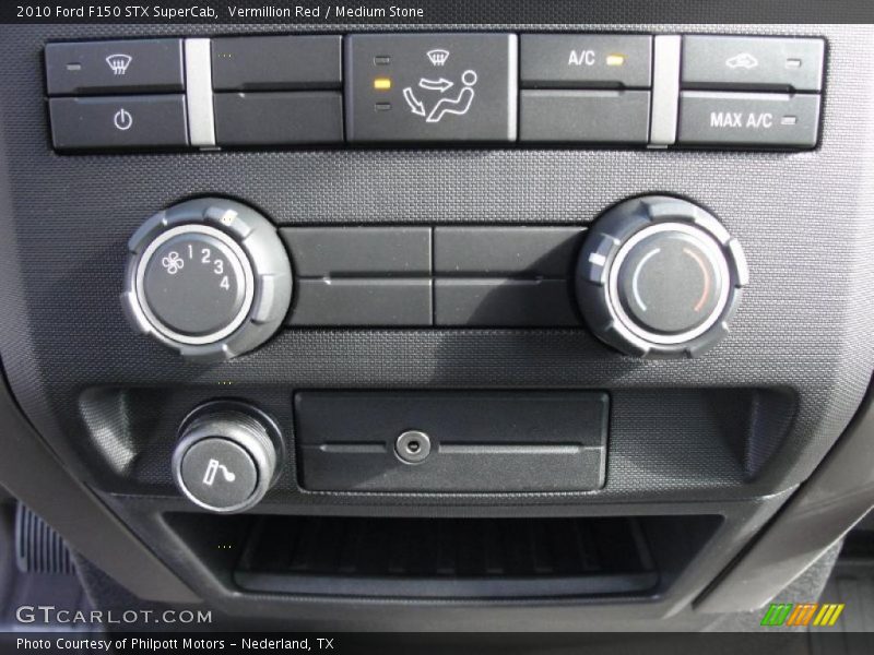 Vermillion Red / Medium Stone 2010 Ford F150 STX SuperCab