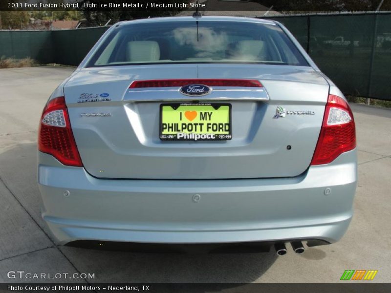 Light Ice Blue Metallic / Medium Light Stone 2011 Ford Fusion Hybrid