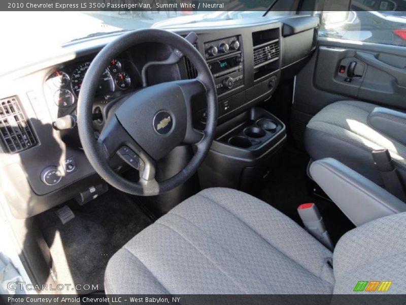 Summit White / Neutral 2010 Chevrolet Express LS 3500 Passenger Van