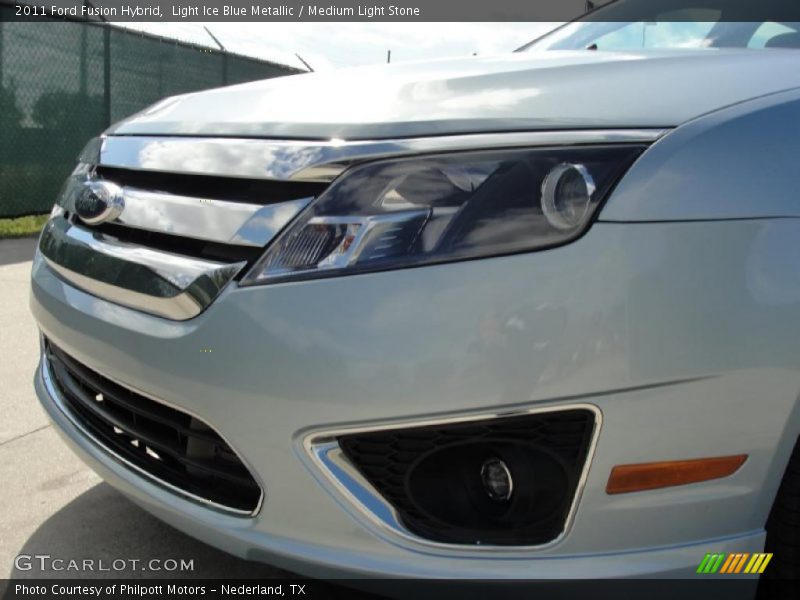 Light Ice Blue Metallic / Medium Light Stone 2011 Ford Fusion Hybrid