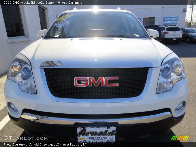 Summit White / Cashmere 2010 GMC Acadia SLT AWD