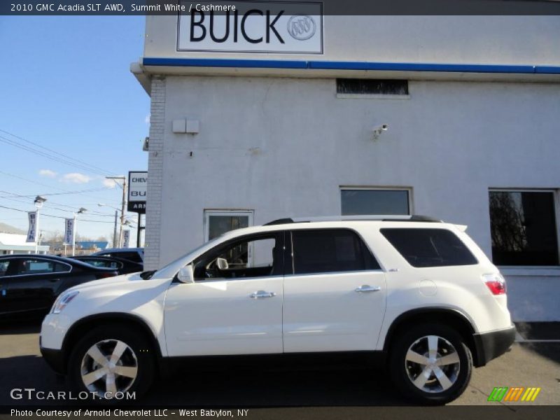 Summit White / Cashmere 2010 GMC Acadia SLT AWD