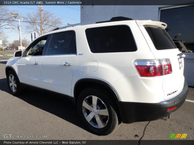 Summit White / Cashmere 2010 GMC Acadia SLT AWD