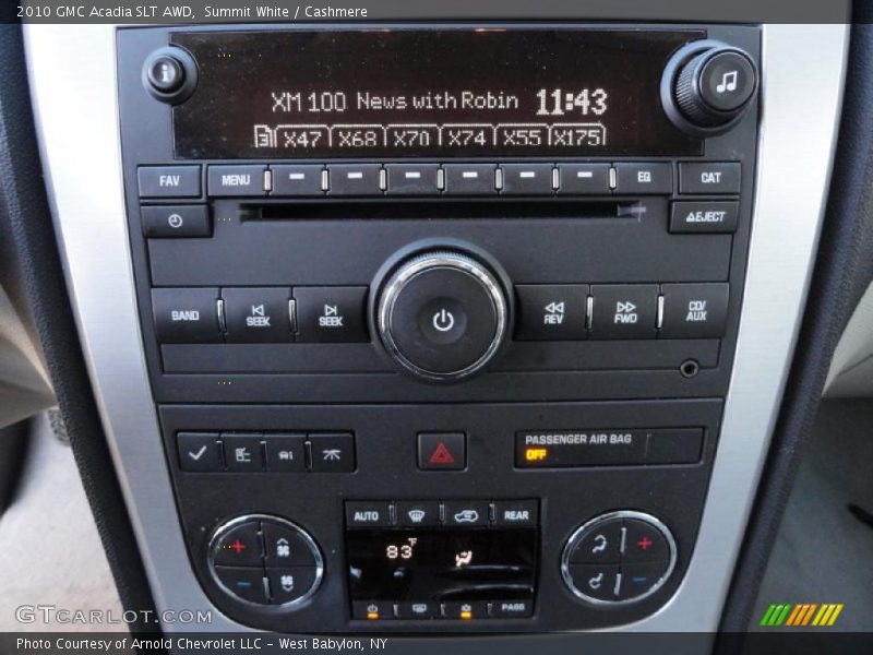 Summit White / Cashmere 2010 GMC Acadia SLT AWD