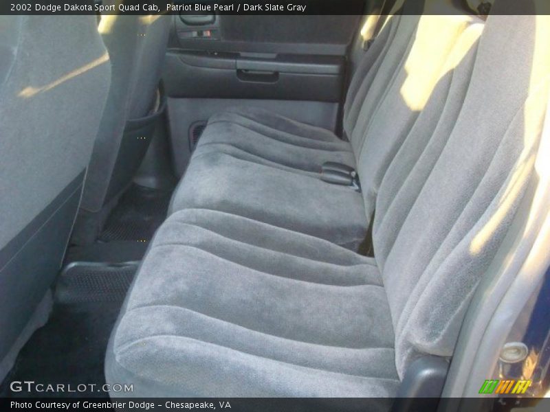 Patriot Blue Pearl / Dark Slate Gray 2002 Dodge Dakota Sport Quad Cab