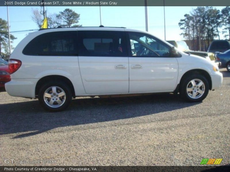 Stone White / Medium Slate Gray 2005 Dodge Grand Caravan SXT