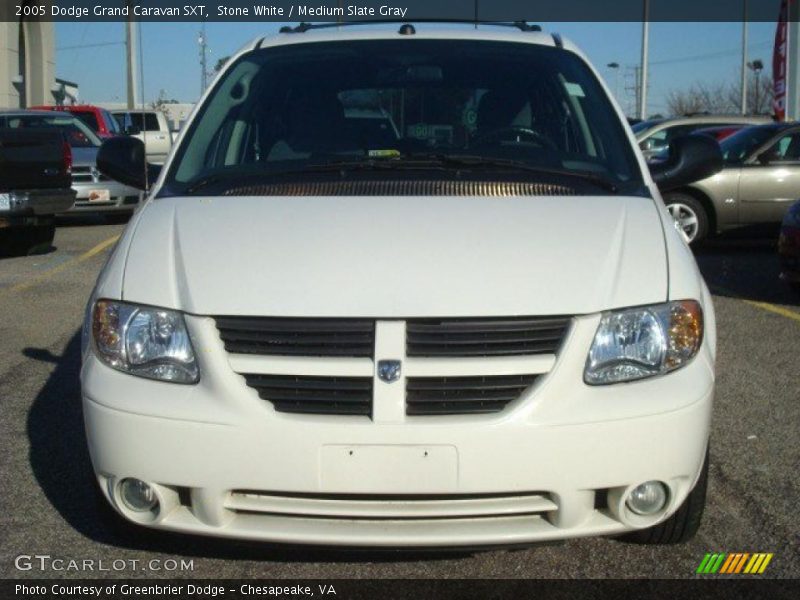 Stone White / Medium Slate Gray 2005 Dodge Grand Caravan SXT