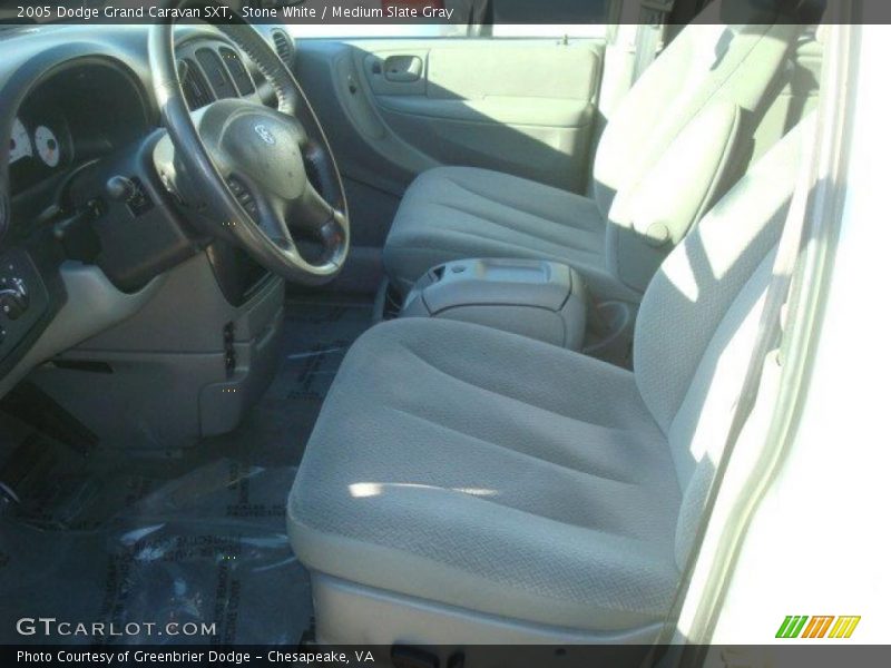 Stone White / Medium Slate Gray 2005 Dodge Grand Caravan SXT