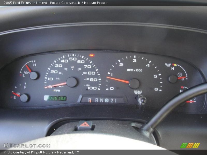  2005 Excursion Limited Limited Gauges