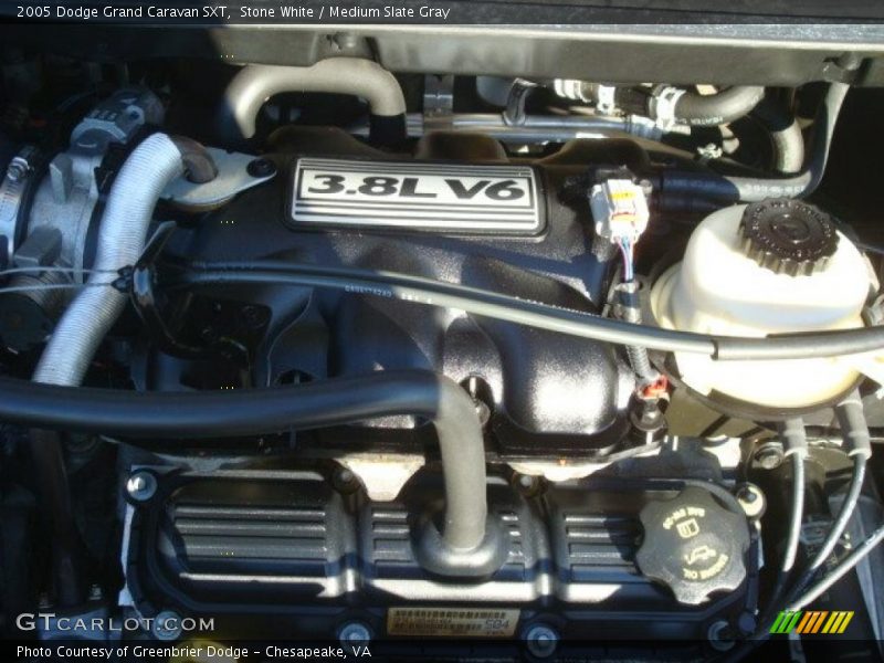 Stone White / Medium Slate Gray 2005 Dodge Grand Caravan SXT