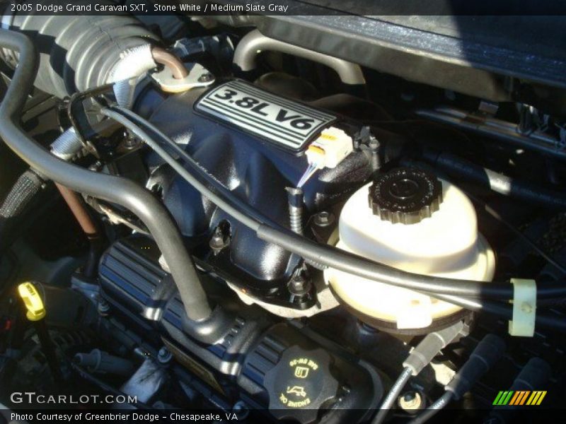 Stone White / Medium Slate Gray 2005 Dodge Grand Caravan SXT