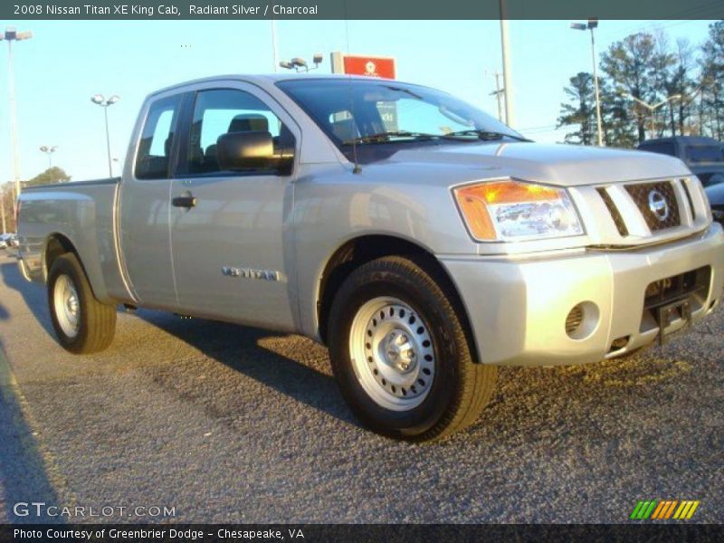 Radiant Silver / Charcoal 2008 Nissan Titan XE King Cab