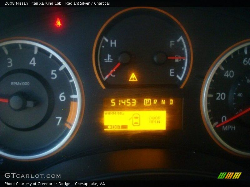 Radiant Silver / Charcoal 2008 Nissan Titan XE King Cab