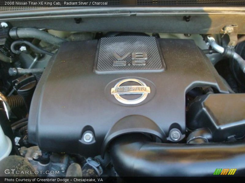 Radiant Silver / Charcoal 2008 Nissan Titan XE King Cab