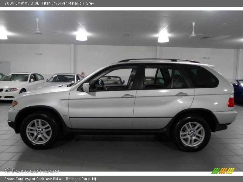 Titanium Silver Metallic / Grey 2006 BMW X5 3.0i